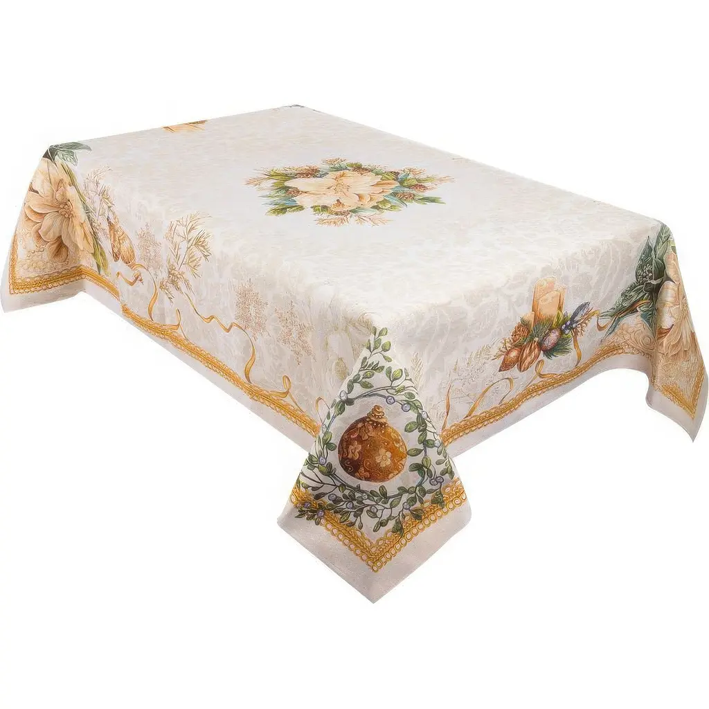 Скатерть гобеленовая Lefard Home Textile Candle 140х140 см (732-353) - фото 2