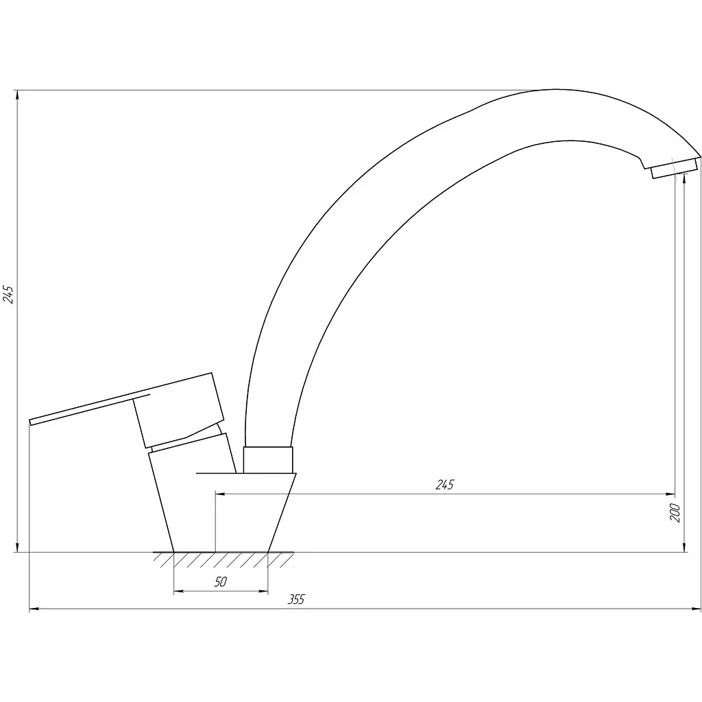 Змішувач для кухні Globus Lux MAIN SM-203S - фото 4