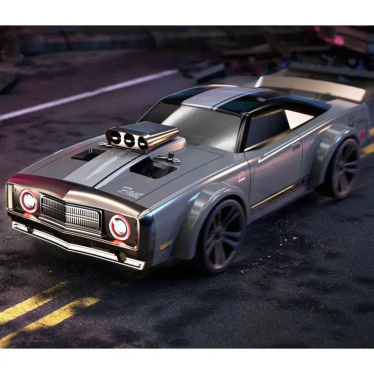 Машинка на радіокеруванні JJRC Q142 Retro High Speed All-Wheel-Drive Drift Car Light Gray [119099] - фото 3