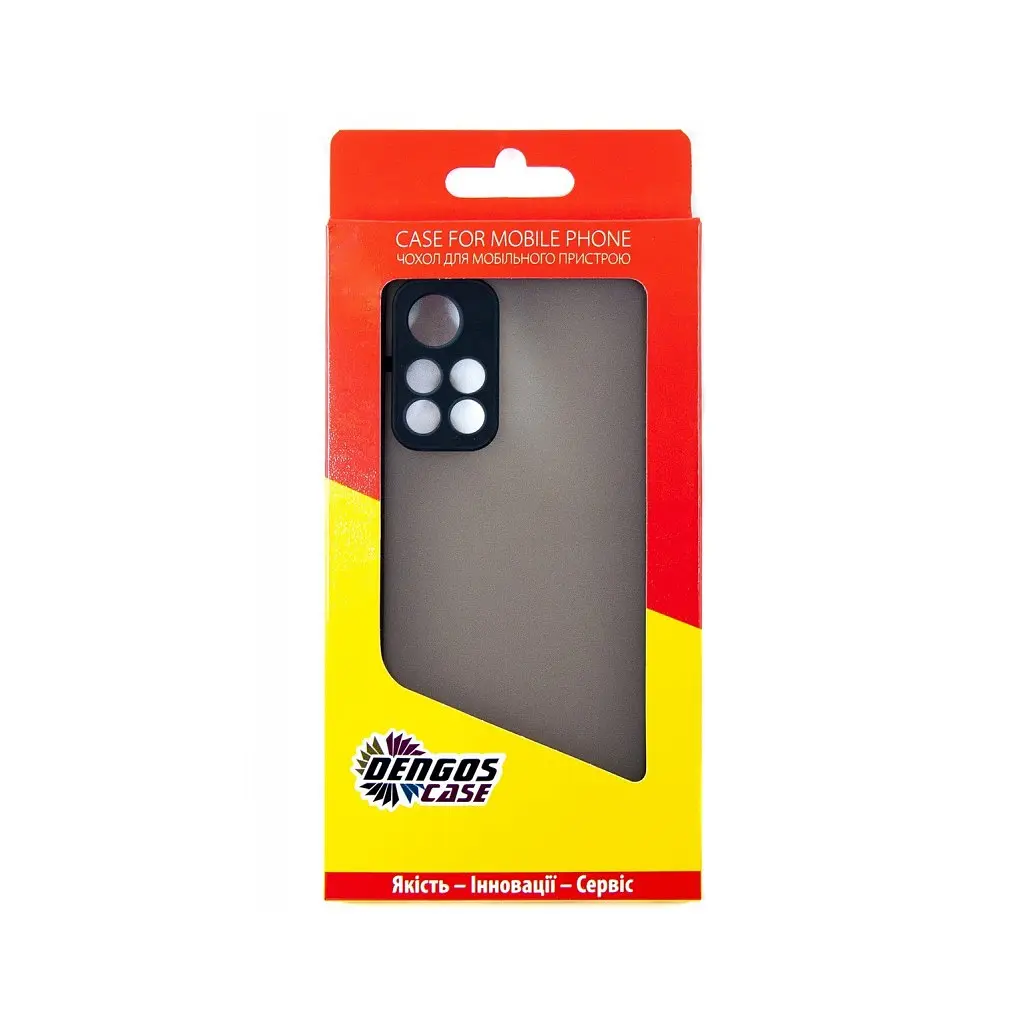 Чехол для мобильного телефона Dengos Matte POCO M4 Pro (black) (DG-TPU-MATT-102) - фото 5