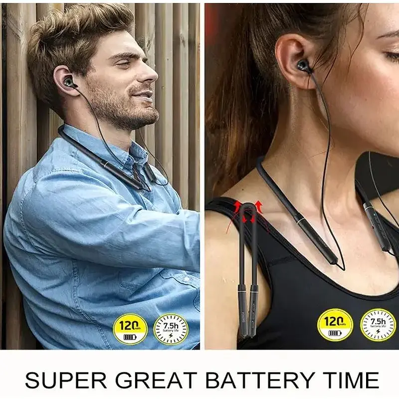 Бездротові навушники на шию Foneng Silicom Rober Neckband BL31 - фото 4