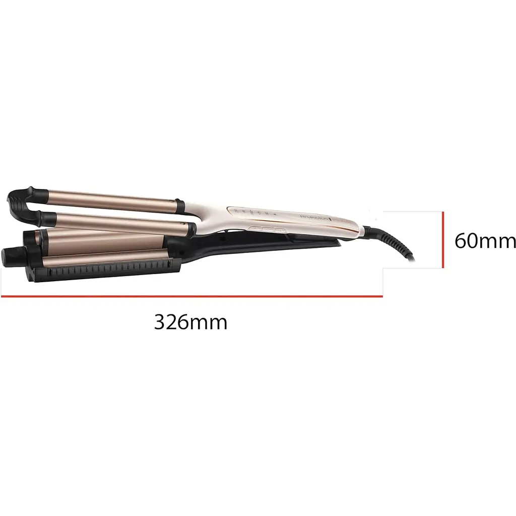 Плойка Remington ProLuxe 4-в-1 для хвиль біло-золота CI91AW - фото 3
