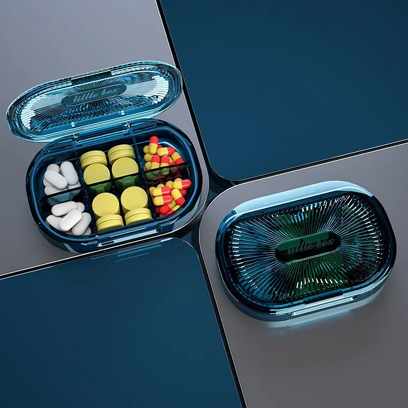 Таблетниця MEMOSAN Plastic Pill Organizer Waterproof Moisture-Proof 6 відділень