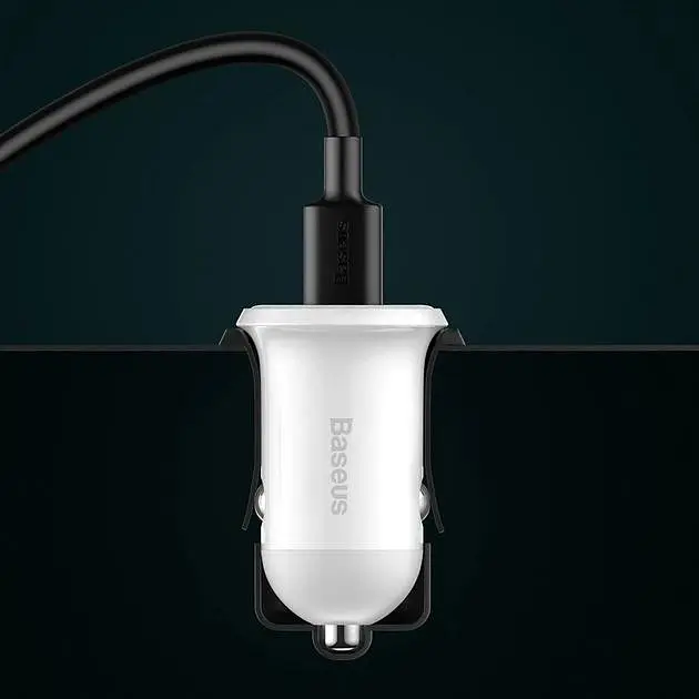 Автомобильное зарядное устройство Baseus Grain Pro 4.8A 2USB, белый (CCALLP-02) - фото 7
