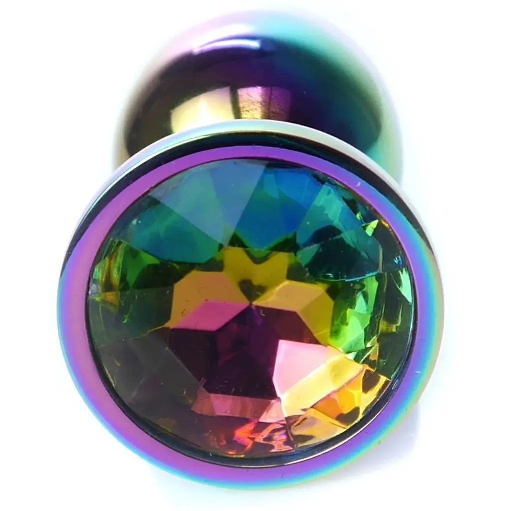Анальна пробка Boss Of Toys Boss Series - Jewellery MulticOlour Plug Clear S, BS6400116, Радуга - фото 2