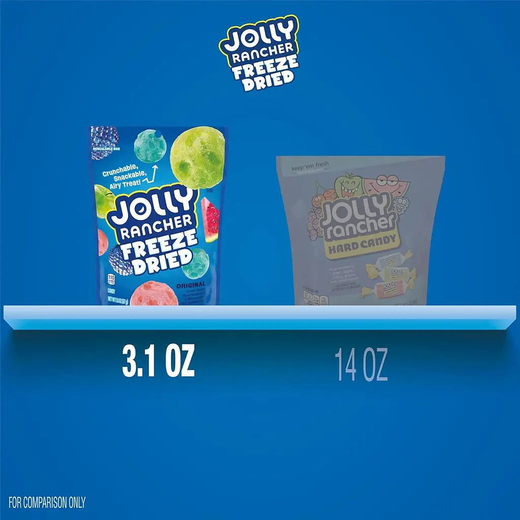 Сублімовані цукерки Jolly Rancher Original Fruit Freeze Dried Share Bag 87г - фото 7
