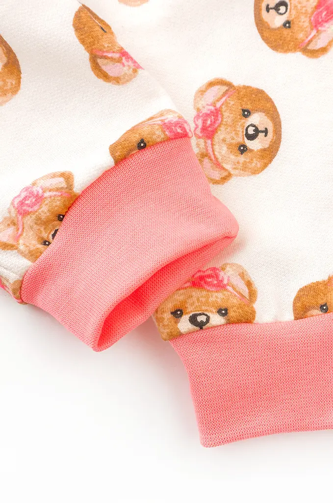 Комбінезон для дівчинки на манжетах з крильцями та пов'язкою Girl Bears з начосом - фото 4