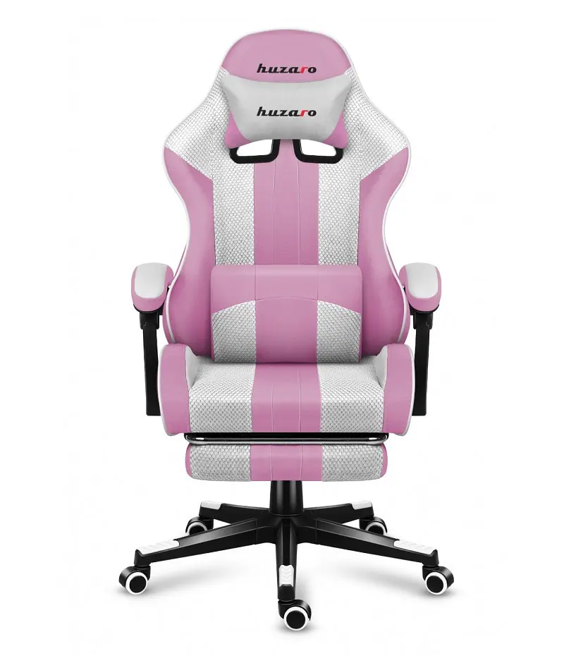 Комп'ютерне крісло Huzaro Force 4.7 Pink тканина - фото 3