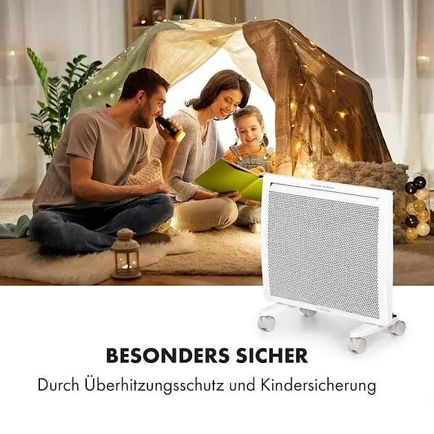 Конвекторный обогреватель Klarstein Hot Spot Slimcurve Double Wave 2 в 1 (10035059) - фото 7