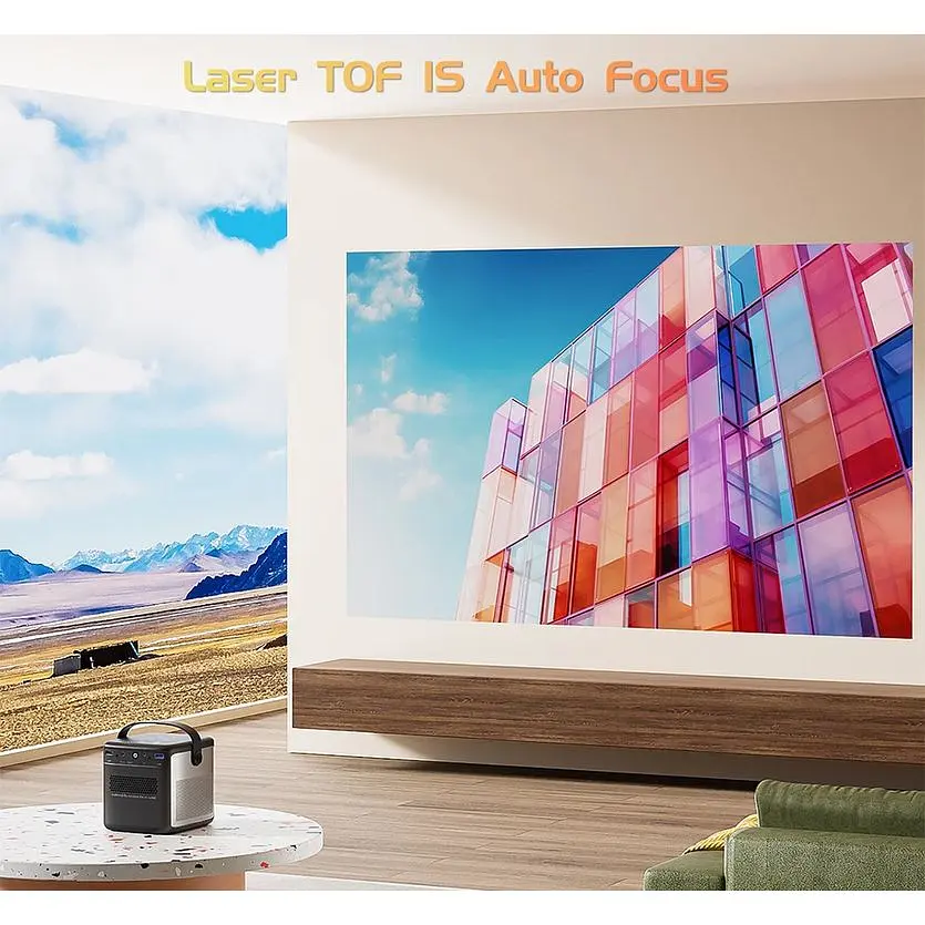 Портативный проектор Full HD TouYinger G5 с аккумулятором 15000 mAh XPRO (G5 (battery)_22399) - фото 14