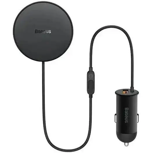 Автотримач з бездротовою зарядкою Baseus CW01 Magnetic Wireless 15 W (+ АЗП Type-c 25 W) Claw Editon Black - фото 3
