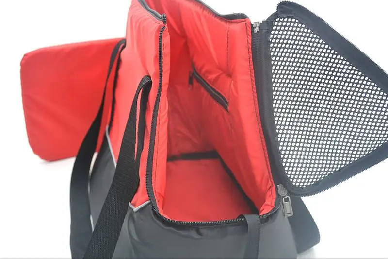 Сумка-переноска для котів та собак Zoo-hunt Вояж №1 23х40х34 см червона - фото 2