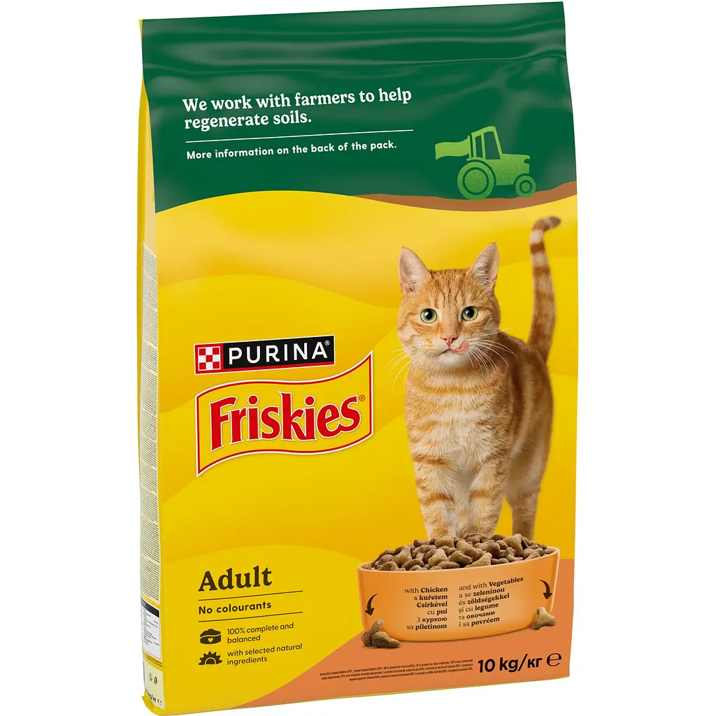 Сухой корм для котов Friskies с курицей и овощами 10 кг - фото 2