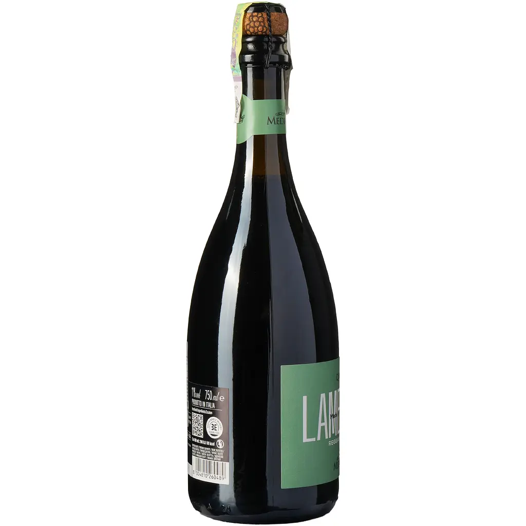Ігристе вино Medici Ermete Quercioli Lambrusco Reggiano Frizzante DOC червоне сухе 11% 0.75 л - фото 2