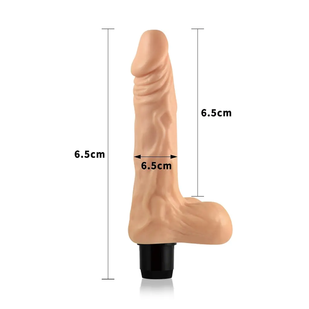 Реалистичный вибратор Lovetoy Real Feel 20 см телесный - фото 7