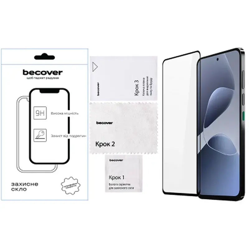 Скло захисне BeCover Infinix Hot 60i (X6730) Black (713730) - фото 2