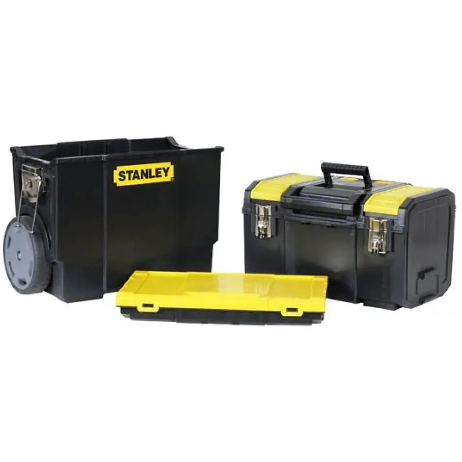 Ящик на колесах Stanley Mobile WorkCenter 3 секції 47.5х28.4х63 см (1-70-326) - фото 3