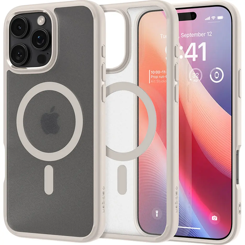 Чохол Spigen Ultra Hybrid with MagSafe для Apple iPhone 16 Pro Frost Natural Titanium [ACS08138] [117145] - фото 6