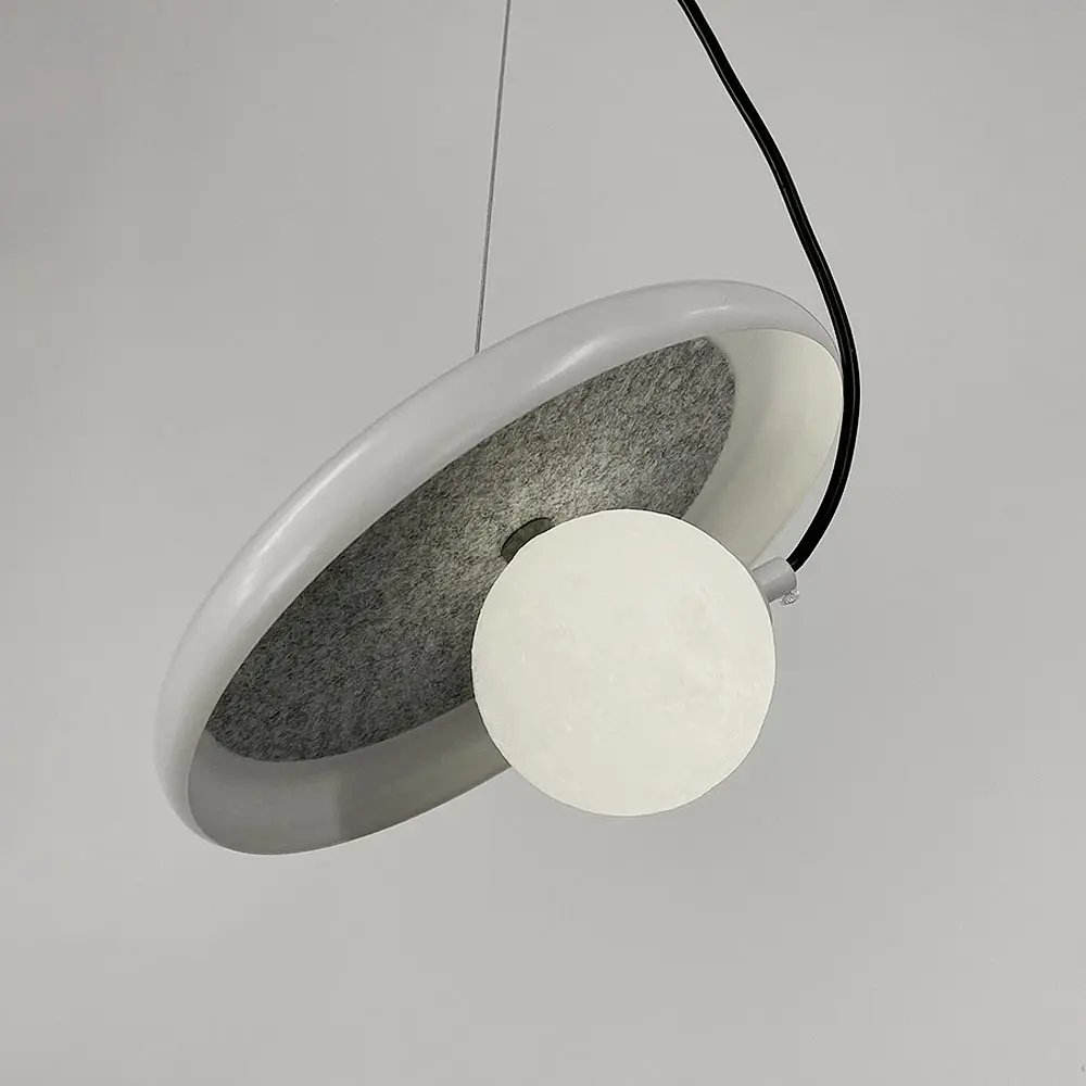 Підвіс із білим корпусом та білим плафоном на магніті | Арт. A 166D-250 WT | Line F - фото 5