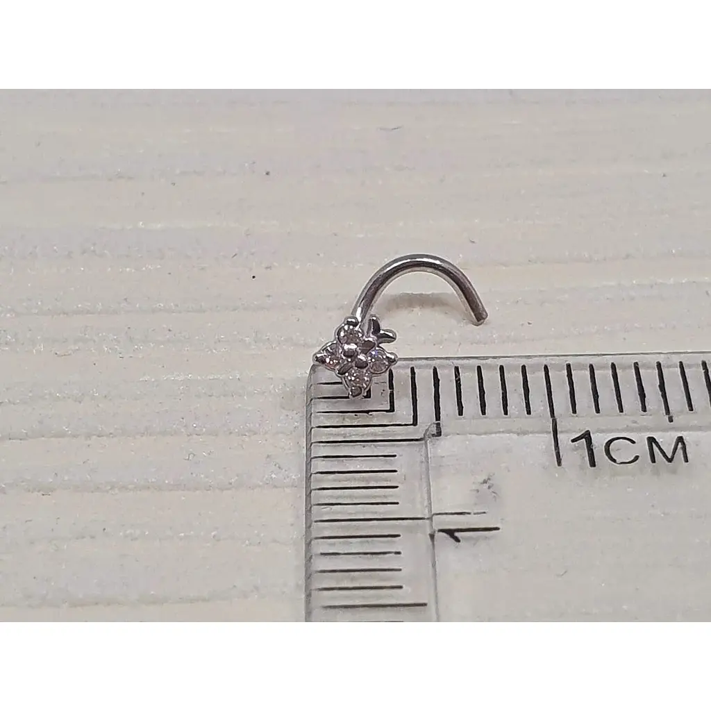 Серебряная серьга-пирсинг в нос Vegas. 25005Р - фото 3