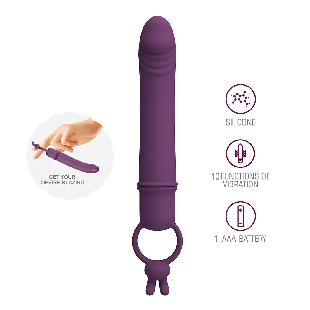 Вібростимулятор PRETTY LOVE Cora Silicone Vibrator PRETTY LOVE BI-300134 103479 - фото 10