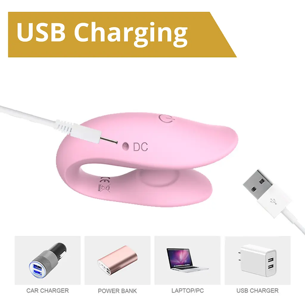 Вібратор для пар Erospace Sweet Play A7 9.8 см рожевий - фото 12