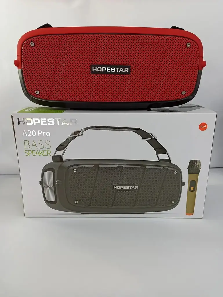 Rолонка Bluetooth Hopestar A20 55W бездротова акустика портативна червона - фото 8