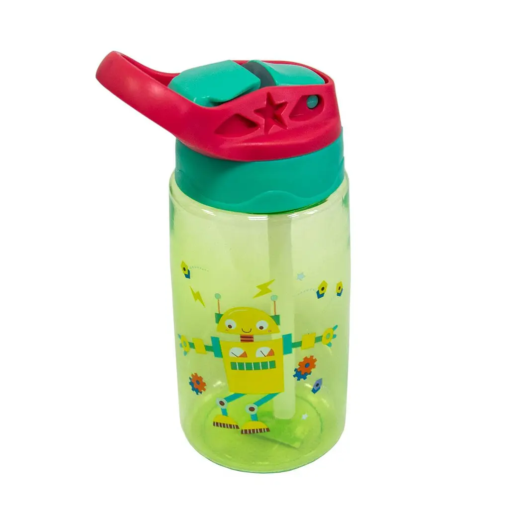Пляшка дитяча для води Baby Bottle, 500 мл, салатова, поїльник із трубочкою, пластикова - фото 6