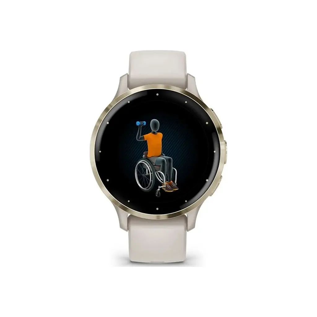 Смарт-годинник Garmin Venu 3S, Ivory + Soft Gold, GPS (010-02785-04) - фото 8