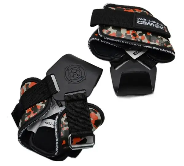Гаки для тяги на зап'ястя Power System PS-3370 Hooks Camo Black/Red L (PS_3370_Black/Red L) - фото 4