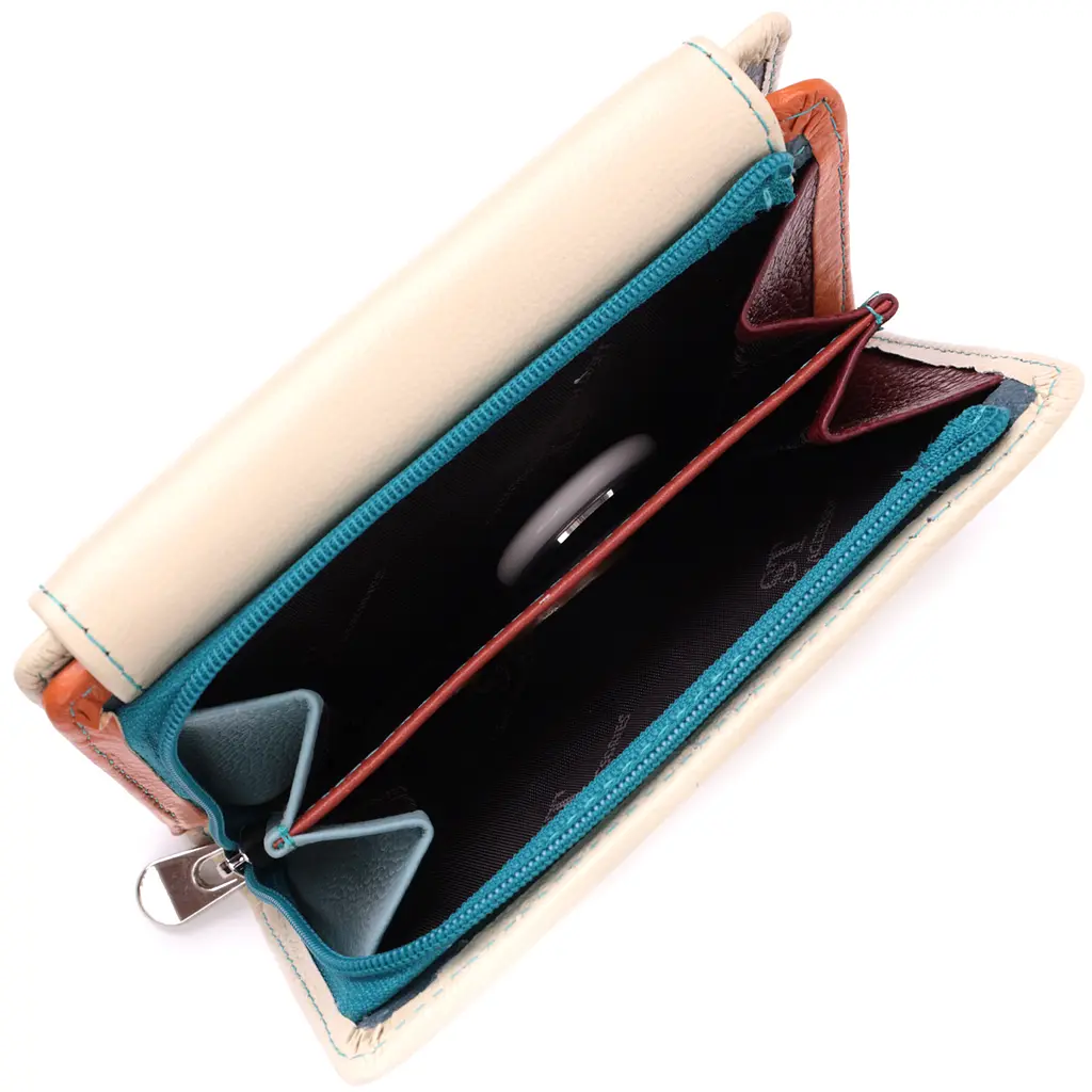 Кожаный женский кошелек ST Leather 13.5х9х2 см acs0028436 - фото 5