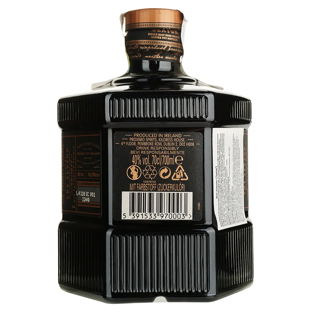 Виски Sexton Single Malt Irish Whiskey, 40%, 0,7 л - фото 2