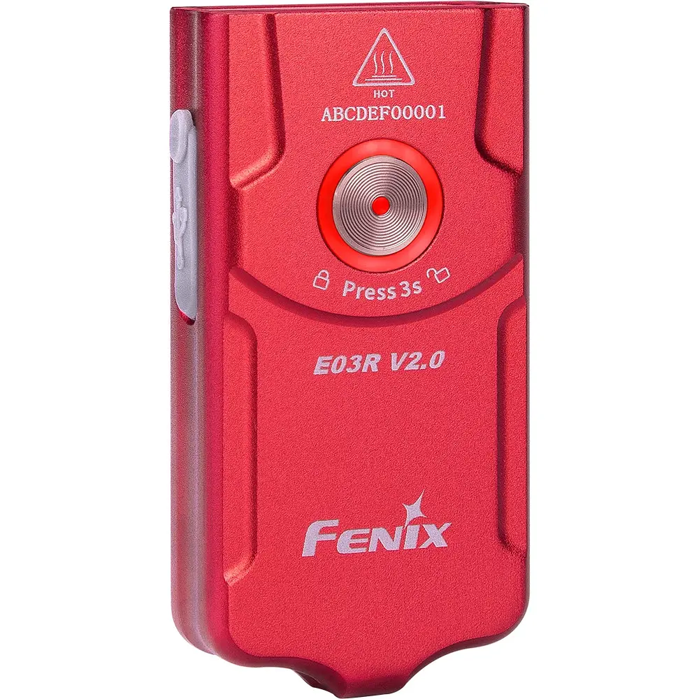 Кишеньковий ліхтар-брелок Fenix E03R V2.0 500лм (Червоний) - фото 3