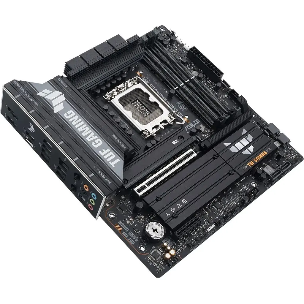 Материнская плата Asus TUF Gaming LGA1851, B860M-PLUS WIFI, B860, 4xDDR5, 1xPCI-E 5.0 x16, 1xPCI-E 4.0 x4, 4xSATA3, 3xM.2, Realtek 7.1, Realtek 2.5Gb, WiFi 7, Bluetooth 5.4, HDMI/DP/Type-C, MicroATX - фото 5