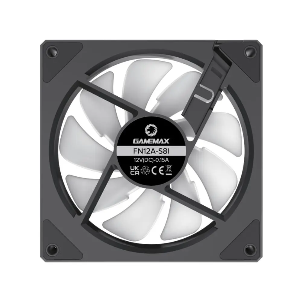 Вентилятор GameMax FN12A S8I Black (FN12A-S8I) - фото 4