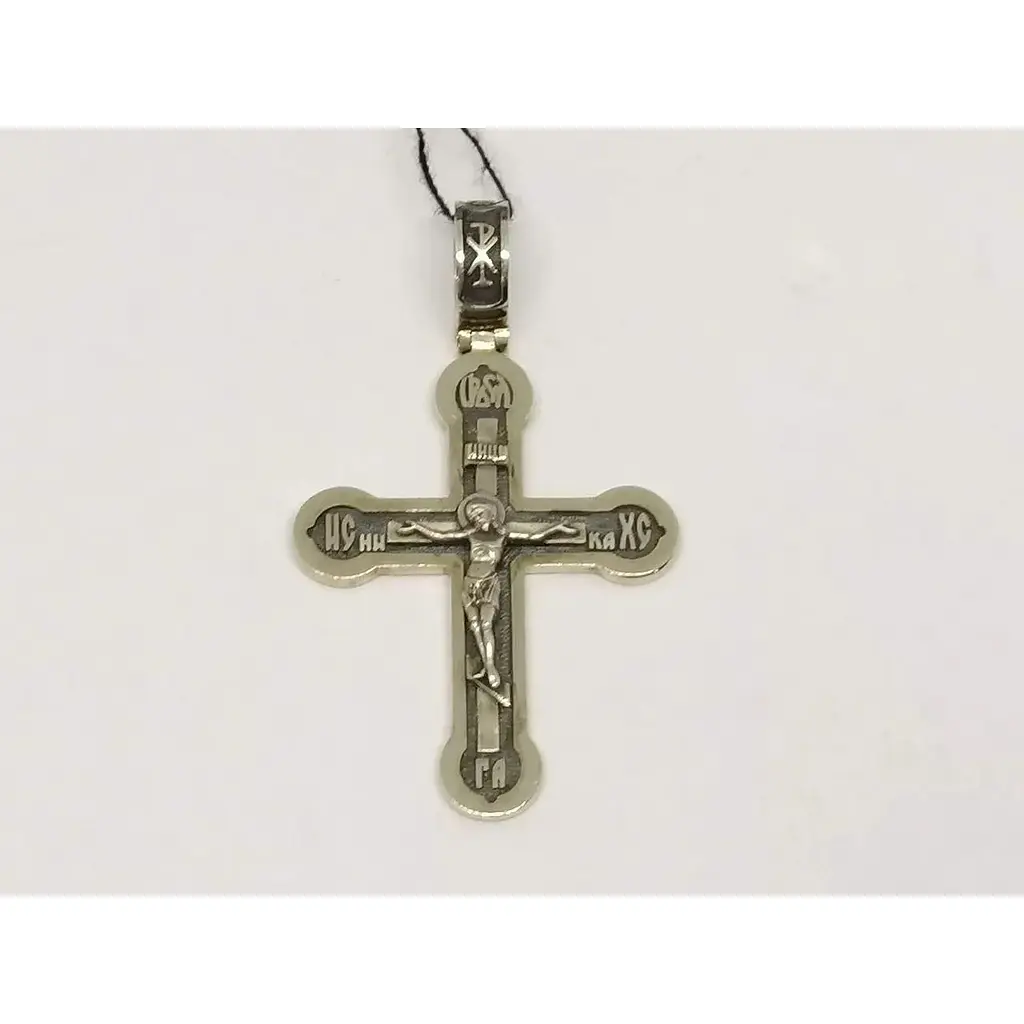 Золотий хрестик Харківська ювелірна фабрика. Розп'яття Христа. 11534-ЧБЕЛ - фото 3