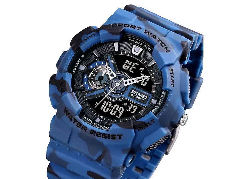 Чоловічий наручний годинник 1688CMBU Camo Blue Skmei acs0030625 - фото 3