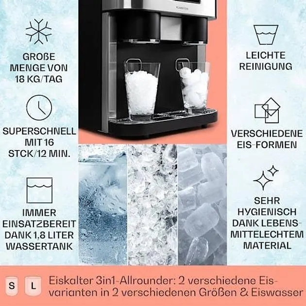 Ледогенератор Klarstein Eiszeit Crush (10034227) - фото 3