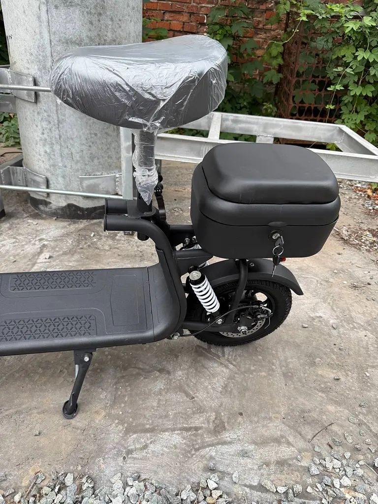 Электросамокат EVOBIKE Zen U12 MAX черный | 800W 23 Ah |  электросамокат с тремя фарами, корзинкой и кофрой (модель 2025 года) - фото 10