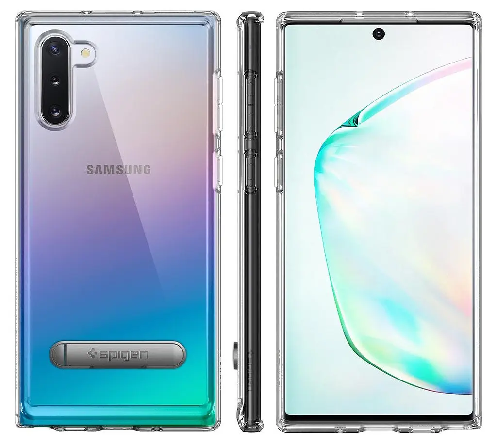 Чохол прозорий із підставкою Spigen Ultra Hybrid S для Samsung Galaxy Note 10 Crystal Clear - фото 10
