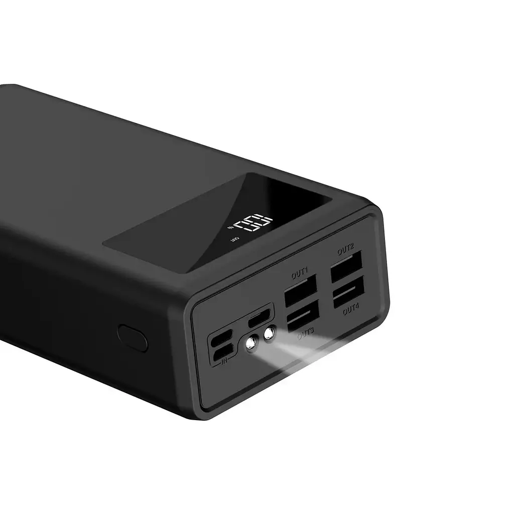 Універсальна мобільна батарея XO PR124 40000 mAh (Black) - фото 5