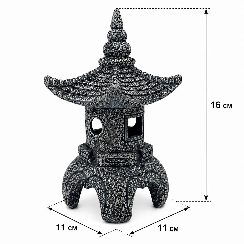 Декорація Hobby Maso Temple 11×11×16 см для акваріума і тераріуму (41729) - фото 2
