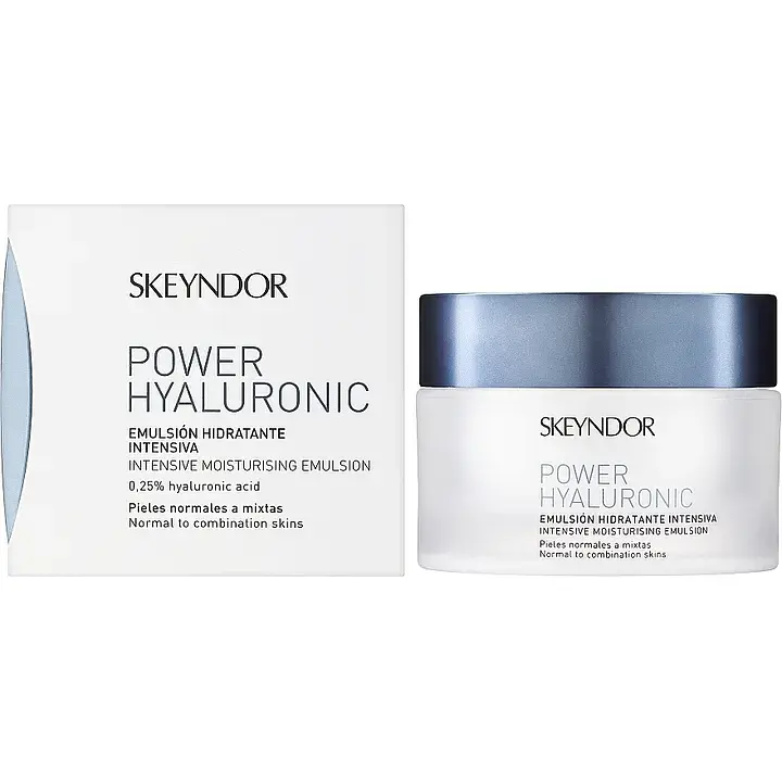 Інтенсивна зволожувальна емульсія для обличчя Skeyndor Power Hyaluronic Intensive Moisturising Emulsion 50 мл - фото 2