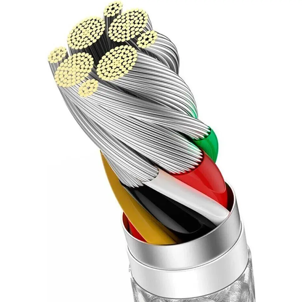 Кабель Baseus Dynamic Series USB-A to USB-C 2m 100W White (CALD000702) [113818] - фото 4