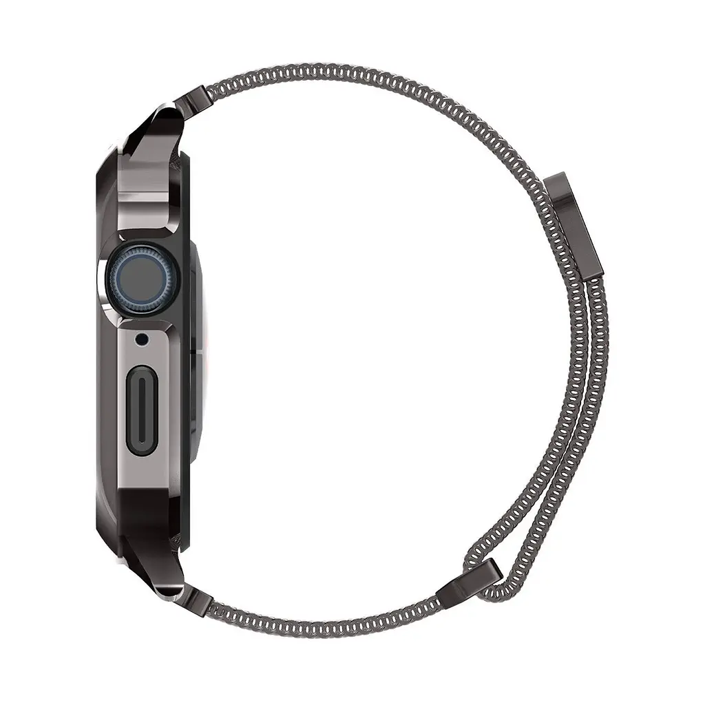 Чохол-ремінець Spigen Metal Fit Pro для Apple Watch 44/45mm Graphite (ACS04585) - фото 7