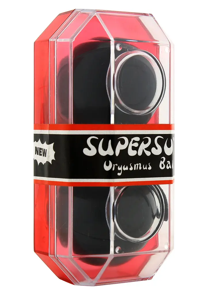 Вагинальные шарики Supersoft, 3.5 см, черный - фото 2