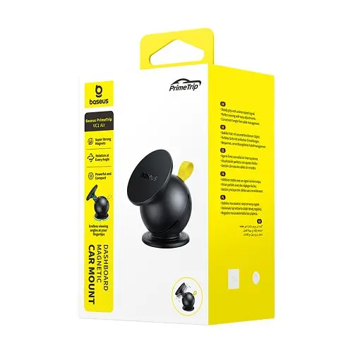 Автотримач Baseus PrimeTrip VC1 Air Dashboard Magnetic Car Mount чорний C0013901 - фото 2
