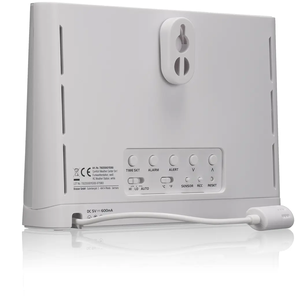 Метеостанція Bresser 5-in-1 Comfort Weather Center White (7002550GYE000) - фото 4
