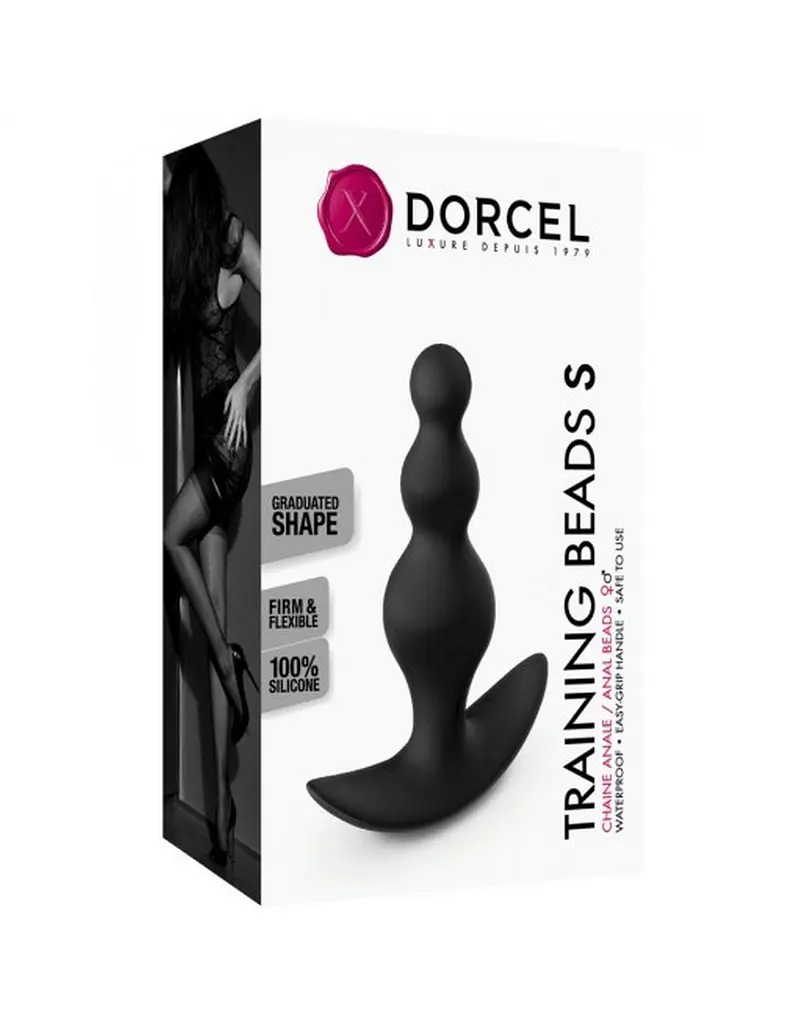 Анальна пробка Dorcel Training Beads S 10 см (чорний) - фото 6