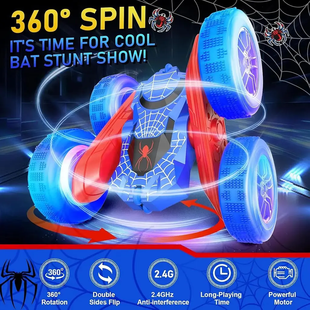 Машинка з дистанційним керуванням NQD Spider - двостороння, що обертається на 360° - фото 2